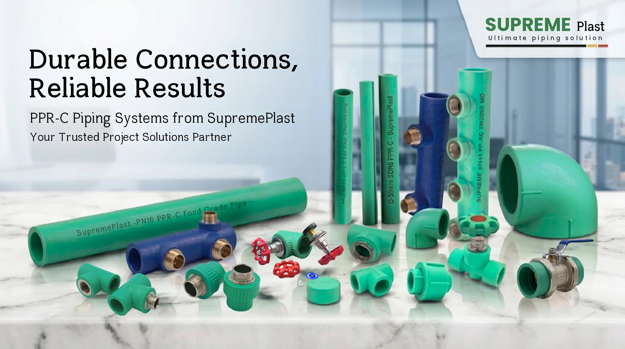 SupremePlast -PN16 PPR-C Food Grade Pipe -
